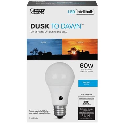 Shop FEIT Electric Intellibulb Dusk To Dawn 95 watts A19 LED Bulb 800
